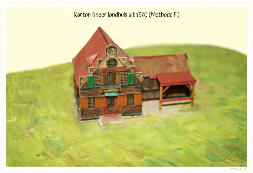 Huisje van karton en fineer | Z scenery 1:220
